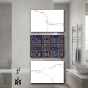 Carreaux muraux en céramique numérique 3D modernes 300x450mm, en porcelaine émaillée, pour la décoration intérieure de salle de bain et de cuisine - Product Image 3