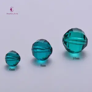 Hot Selling Diy 12 Mm 96 Cut Facetted Ronde Kralen Kristallen Glazen Bol Kralen Voor Sieraden Maken Handgemaakte Kralen
