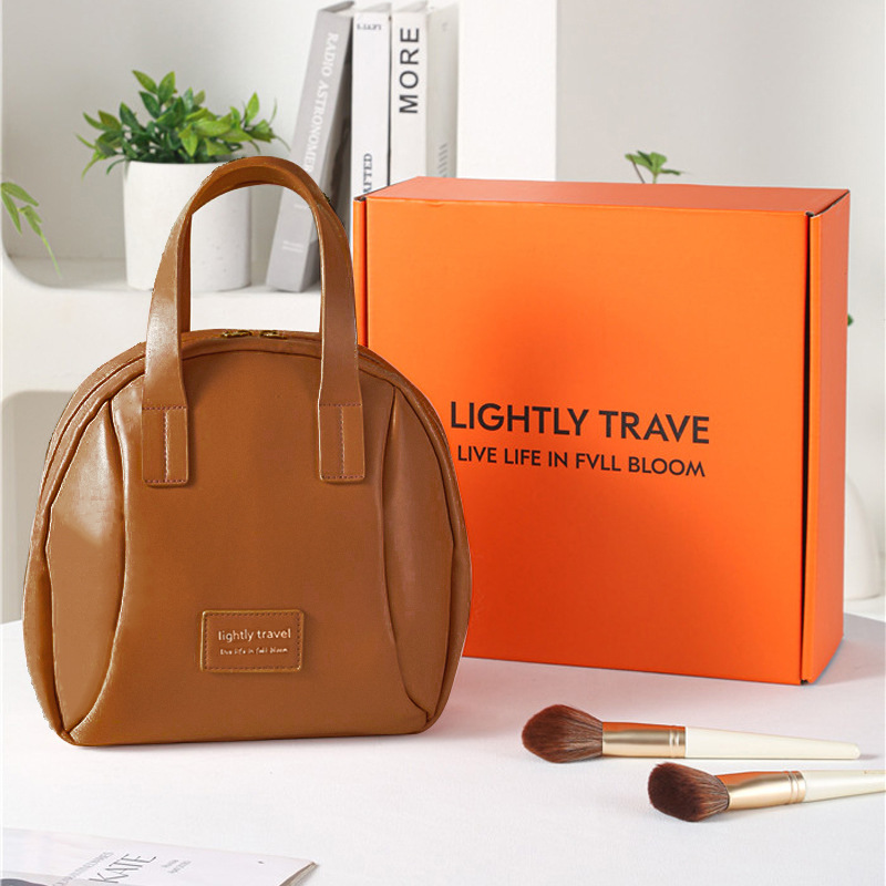 Grand sac coquillage, marron