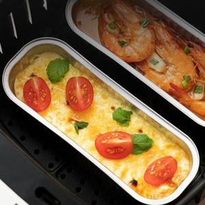 <span class=keywords><strong>Mini</strong></span> moules à pâtisserie jetables en aluminium avec couvercles pour crème brûlée, dessert, cupcakes, ramequins - Product Image 6