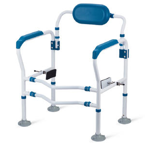 Reposabrazos para inodoro, para ancianos, ayuda para sentarse y levantarse del inodoro - Product Image 5