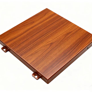 Hiện đại không thấm nước nhôm Veneer Rèm tường gỗ hạt mẫu jixiang thương hiệu 5 năm bảo hành Tổng số dự án khách sạn biệt thự - Product Image 1