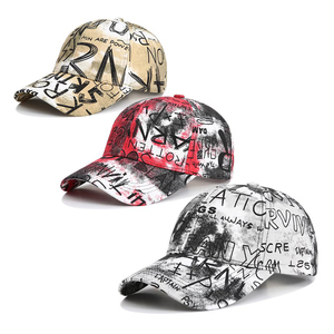Gorra de Béisbol Estilo Hip Hop, Unisex, Moda Urbana, Colorida, con Graffiti, Protección Solar, Elegante, Versátil, Informal para Adultos - Product Image 1