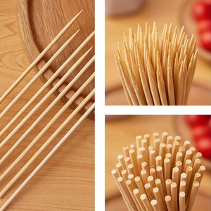 Brochetas Largas de Bambú Natural <span class=keywords><strong>para</strong></span> Barbacoa, Resistentes al Calor y Antiadherentes, <span class=keywords><strong>para</strong></span> Enrutadores, Cargadores, Juguetes, Sombrillas, Anillos de <span class=keywords><strong>Sombrilla</strong></span> y Gafas - Product Image 3