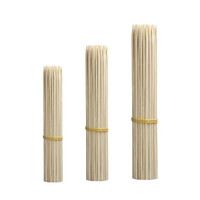 Groothandel Wegwerp Decoratieve BBQ Bamboe Spiesjes 20-35cm Ecologisch Fruit Groente Vlees Spiesjes