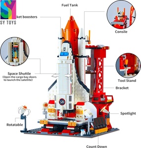 SY <span class=keywords><strong>navette</strong></span> <span class=keywords><strong>spatiale</strong></span> jouets ensembles de construction tour de contrôle Kit de construction éducatif espace Exploration fusée <span class=keywords><strong>jouet</strong></span> tige <span class=keywords><strong>jouet</strong></span> - Product Image 3