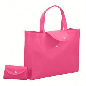 Sac Non Tissé Promotionnel en Gros, Fabricant Économique, Recyclé, Personnalisé, Pliable, pour le Shopping, en PP avec Fermeture à Clip en Plastique, Sur Mesure - Product Image 1