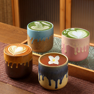 Tazza in Ceramica <span class=keywords><strong>Stile</strong></span> Giapponese per Caffè e Tè, Design Vintage di Lusso Leggero, Riutilizzabile per Latte Art, Colazione e Uso Pomeridiano - Product Image 3