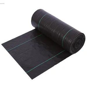 Film de paillis UV en plastique, longueur personnalisée, couverture de sol PP, filet, tissu anti-mauvaises herbes, tapis en tissu