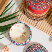Lilin Aromaterapi Bunga Kering Buatan Tangan Grosir, Lilin Kedelai Alami Tanpa Asap Beraroma Tidak Beracun, Tahan Lama, Romantis, Diwali