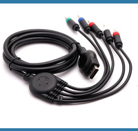 Kabel AV Video Audio Multi Out 1.8m Set Komponen TV HD untuk Konsol PS2 PS3 Kabel RCA Komponen