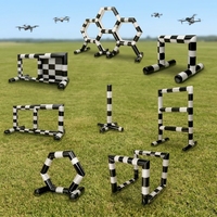 Structure gonflable commerciale pour drones, facile à assembler, idéale pour les compétitions de course de drones RC, ensemble de portes en boucle pour jeux