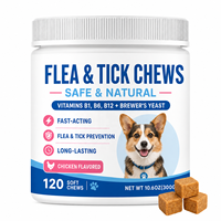 Friandises à mâcher souples OEM pour la prévention des puces et des tiques chez le chien, avec vitamines B1, B6, B12 et supplément de levure de bière pour la prévention des puces et des tiques