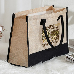 1 sac de plage en toile personnalisé de grande taille avec motif de salon de <span class=keywords><strong>thé</strong></span> Jasmine <span class=keywords><strong>Dragon</strong></span>, cadeau monogramme - Product Image 6