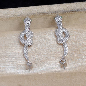 Composants de bijoux semi-finis en argent 925, 8-11, pour boucles d'oreilles en forme de cils, JG5914, accessoires de bricolage, perles, bijoux de couronne, composants de bijoux droits - Product Image 3