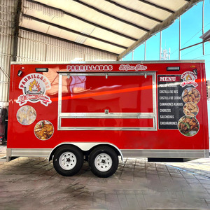 <strong>Food</strong> Trailer Mobile <strong>Food</strong> <strong>Cart</strong> <strong>Fast</strong> <strong>Food</strong> Truck Full Kitchen Equipment Outdoor Rust Resistant Aluminum Easy Assembly Ice Chips - Product Image 2
