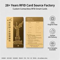 Carte d'accès hôtelière premium avec puce RFID 13,56 MHz, cartes-clés PVC imprimées pour système de sécurité d'accès aux chambres d'hôtes