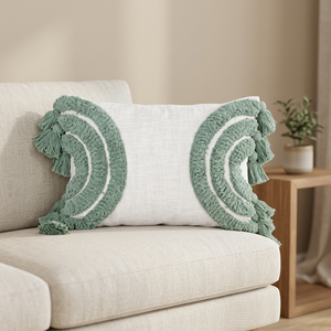 Housse de coussin en coton sur mesure pour la décoration de la chambre à coucher et du salon - Product Image 2