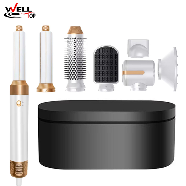 7 in 1 Hair Styler High Speed Multi Styler Hot Air Brush One Step Hair Dryer Professional Salon Hot Air Comb Hair Styling Tools