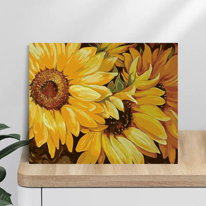 Pintura DE PAISAJE DE GIRASOL por números <span class=keywords><strong>para</strong></span> adultos, fácil acrílico DIY <span class=keywords><strong>para</strong></span> colorear <span class=keywords><strong>con</strong></span> números, decoración del hogar <span class=keywords><strong>para</strong></span> principiantes - Product Image 6