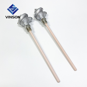 مستشعر حرارة صناعي من النوع K لدرجات الحرارة العالية حتى 1200 درجة مع غلاف سيراميك - Product Image 1