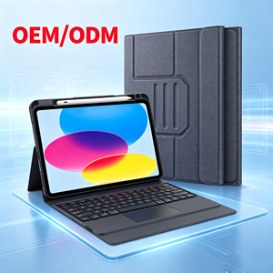 <span class=keywords><strong>Clavier</strong></span> sans fil à ciseaux avec pavé tactile et rétroéclairage pour iPad 10e génération – Étui Folio intelligent à <span class=keywords><strong>prix</strong></span> d'usine - Product Image 1