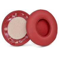 Almohadillas de Repuesto para Auriculares Beats Solo 2 3, Almohadillas de Espuma Viscoelástica con Revestimiento de Cuero Proteico, Múltiples Colores
