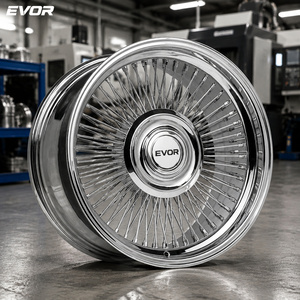 EVOR <span class=keywords><strong>Wheels</strong></span> 品牌车轮 全镀铬 22 24 26 英寸 F 中心盖 - Product Image 1