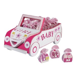 FAVOR CAR PINK Piñata personnalisable pour fêtes du Nouvel An, de la rentrée scolaire, de Noël, de la Saint-Valentin, de Pâques, Taille OEM - Product Image 1