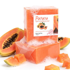 Sapone Artigianale Schiumogeno alla Curcuma e Papaya per Sbiancamento e Esfoliazione della Pelle con Acido Cogico - Ingrosso - Product Image 1