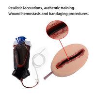Módulo de Maniquí con Herida de Laceración Realista DARHMMY para Entrenamiento Médico, Simulación de Sangrado, PVC, Práctica de Primeros Auxilios