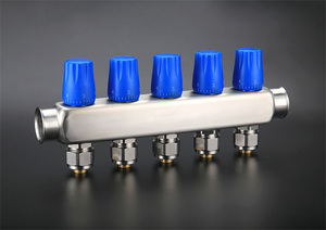 Colector de agua de calefacción de acero inoxidable para sistemas de calefacción y refrigeración de <span class=keywords><strong>suelo</strong></span> <span class=keywords><strong>radiante</strong></span> fabricado en China - Product Image 5