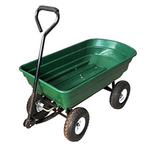 Fabrieksleverancier Hoge Kwaliteit Vierwielige Ijzeren Tuin Nieuwe Stijl Bouw Kruiwagen - Product Image 1