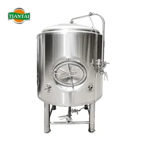 Baja tahan karat 15000L 150HL kontrol suhu atas manhole fermenter kerucut mesin produksi bir industri unitank unitank