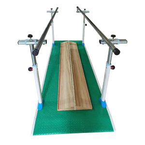 Barras Paralelas para Entrenamiento <span class=keywords><strong>de</strong></span> Equilibrio, Acero, Madera, Cuero, Altura Ajustable, Fisioterapia, Rehabilitación Médica, Caminata, <span class=keywords><strong>Hospital</strong></span> - Product Image 2
