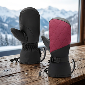 Mitaines de ski unisexes HIKE IMPEX, chaudes, imperméables, isolées, avec fermeture à cordon, pour le ski et le snowboard par temps froid - Product Image 2