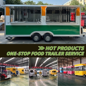 Remolques de Comida Rápida Móviles Personalizados 2025, Totalmente Equipados, Carrito de Comida con Ruedas para Café y Helados en Venta - Product Image 4