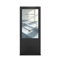 Pantalla LCD para Exteriores de 98 Pulgadas, Alto Brillo (3000 Nits), IP65 Impermeable, Kiosco Digital con Animación de Texto, para Centros Comerciales, SDK, de Pie