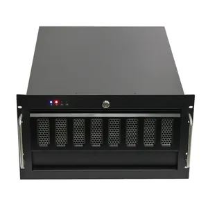 Châssis de serveur 6U Boîtier de serveur Boîtier de montage en rack Boîtier d'ordinateur en métal avec 6 baies et ventilateurs préinstallés - Product Image 1