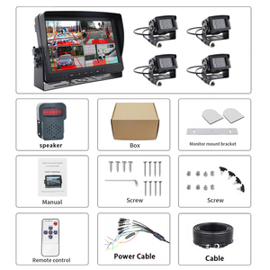 Smart AI 4CH 9 pulgadas BSD Kit de monitor de visión trasera camión autobús logística LCD IPS área ciega camión/carretilla elevadora/cámara de vehículo de excavadora - Product Image 2