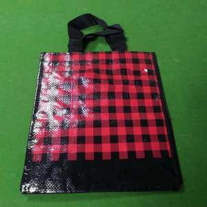 Sac de courses en PP OEM/ODM, sac vertical en PP tissé avec sangle en PP pour supermarché, logo et couleur personnalisés - Product Image 3