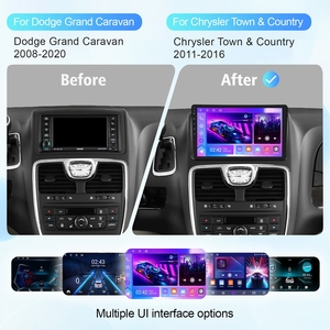 Autoradio Android Rhythm, nouveau modèle 9 pouces, GPS, Carplay, BT, WiFi pour Dodge Grand Caravan 2008-2020, Chrysler Town & <span class=keywords><strong>Country</strong></span> 2011-2016 - Product Image 2
