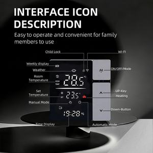 Termostato Inteligente WiFi para Calefacción de Agua, Caldera de Gas, Calefacción Eléctrica por Suelo Radiante, Control <span class=keywords><strong>Remoto</strong></span> por Aplicación Tuya Smart Life, Control por Voz Alexa - Product Image 4