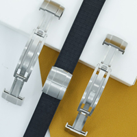 Boucle de montre pliable en acier inoxydable avec logo personnalisé, de haute qualité, vente en gros Jettda Factory