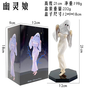 ฟิกเกอร์อนิเมะสาวเซ็กซี่ PVC ขนาด 21 ซม./8.4 นิ้ว สำหรับตกแต่งโต๊ะทำงาน โมเดลฟิกเกอร์ผี ของสะสม ขายส่ง - Product Image 6