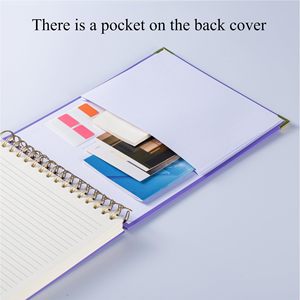Wholesale Custom A4 A5 Coil Spiral Notebook with Pen Sleeve Office Loose-leaf BookThickened Horizontal Line Student <strong>Notepad</strong> - Product Image 5