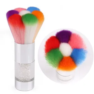 China New Special Design Nail Tools Synthetic Hair Holder Manicure Nail Dust Brush For Cleaning Nail Brush
