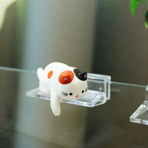 공장 가격 일본 스타일 고양이 소리 장식품 플라스틱 어항 장식물 고양이 애호가를 위한 물 튀는 장식 - Product Image 4