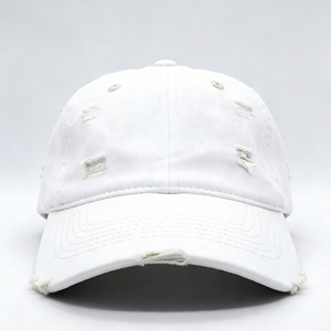 Gorra <span class=keywords><strong>de</strong></span> Béisbol <span class=keywords><strong>de</strong></span> 6 Paneles <span class=keywords><strong>de</strong></span> Algodón Velour Desgastado, Estilo Dad Hat, Color Sólido, con Logotipo Bordado, para Uso Diario, Formal y <span class=keywords><strong>de</strong></span> Ocio - Product Image 4