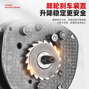 รอกโซ่แบบแมนนวล Ling Qi ขนาด 2 ตัน ความสูงยก 3 เมตร แบบใช้มือหมุน - Product Image 4